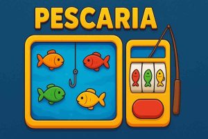 Imagem do jogo Pescaria 58EE com tema aquático e peixes coloridos
